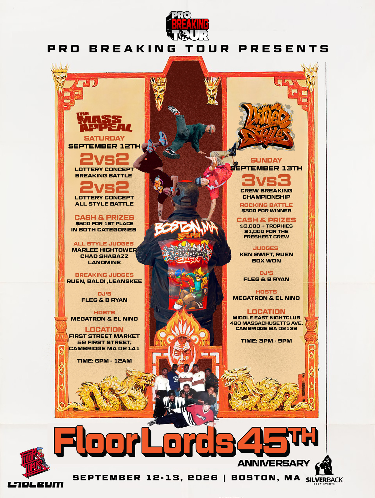 Floorlords 45th — Saturday details