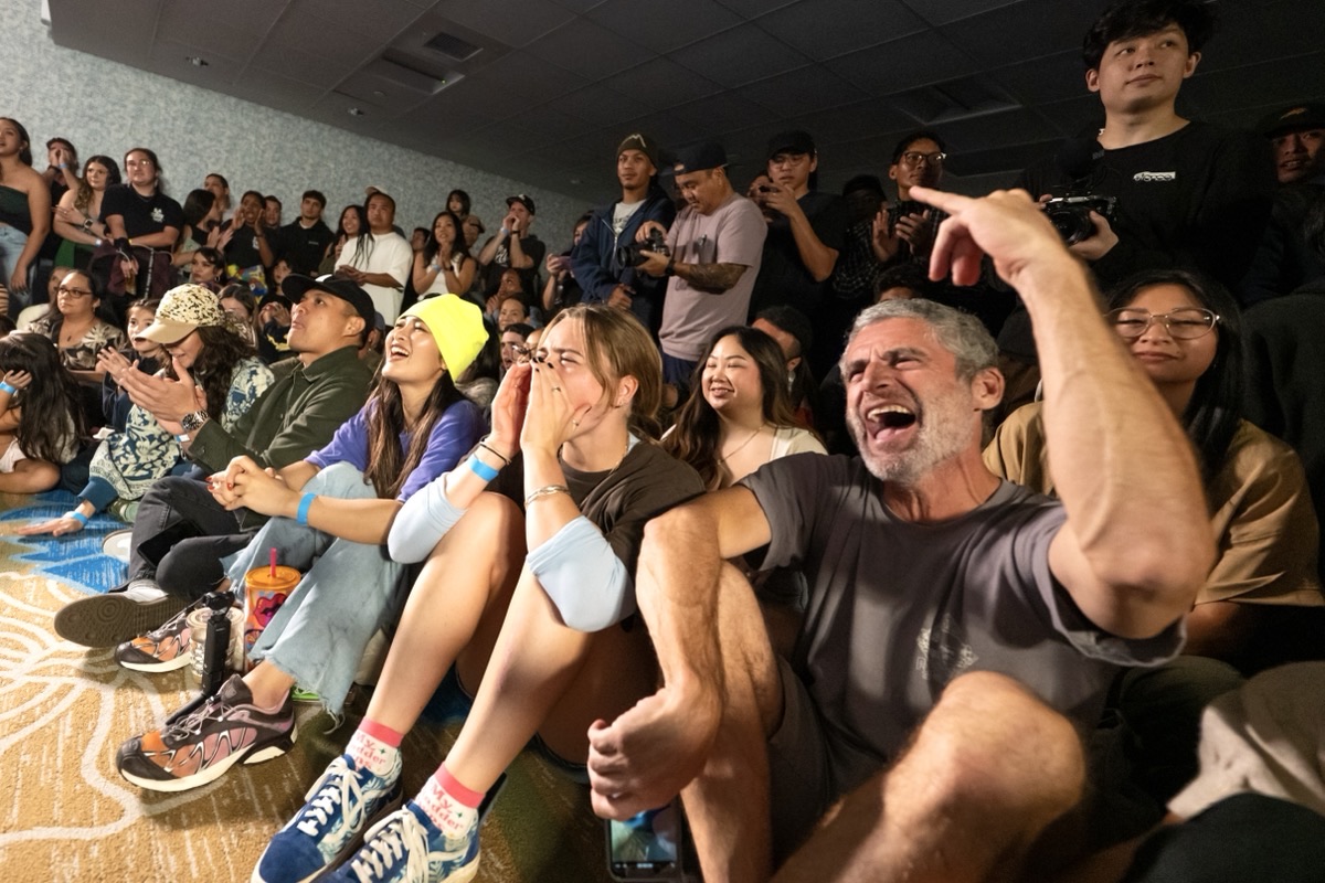 Crowd at a brand launch event