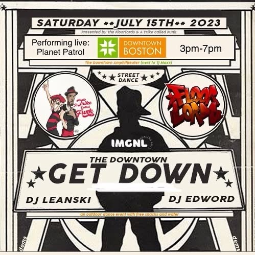 Get Down Downtown Boston flyer