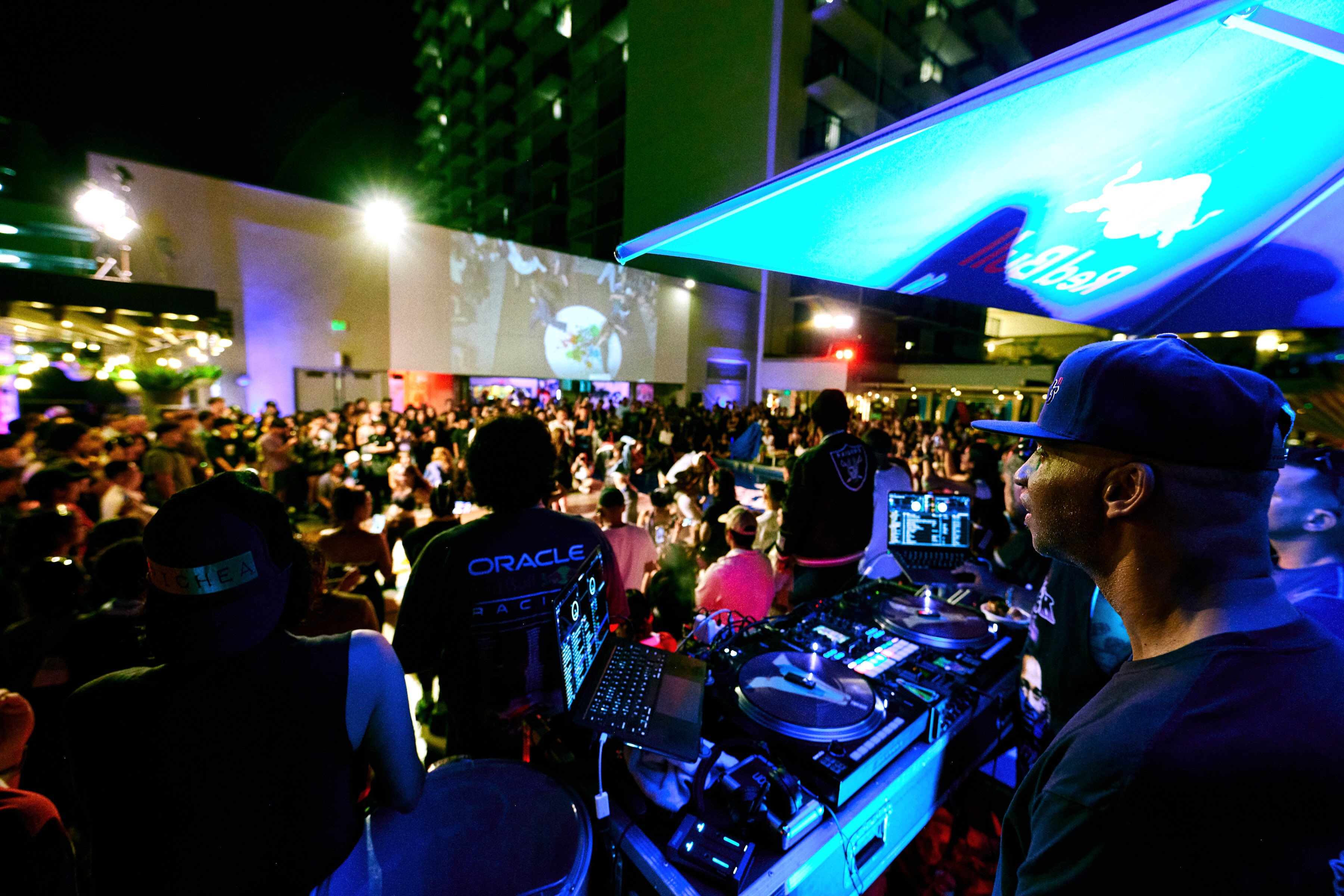 DJ Leanskee at a wedding reception